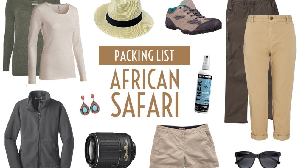 Packing list for Safari